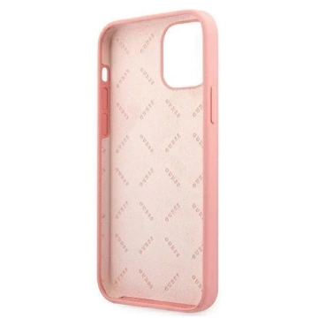Guess GUHCP12LLSPEWPI iPhone 12 Pro Max 6,7" różowy/pink Hard Case Peony Collection
