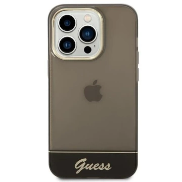 Etui Guess GUHCP14LHGCOK für Apple iPhone 14 Pro 6,1" Czarny/Black Hardcase Durchscheinend