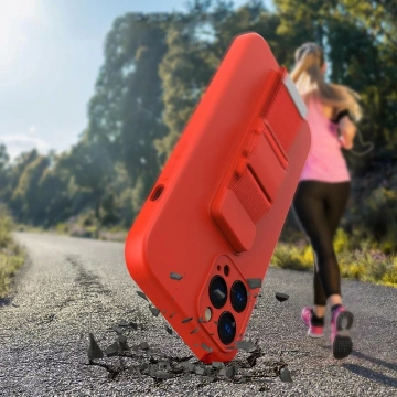 Rope Case silikonowe etui ze smyczą torebka smycz pasek do Samsung Galaxy A13 5G czerwony