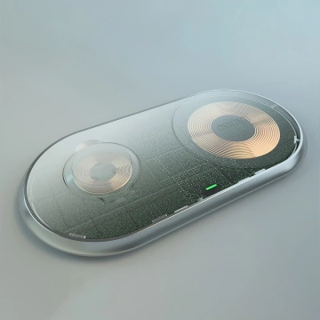 Choetech 2in1 Qi kabelloses Ladegerät für Smartphones / Apple Watch mit Ständer (MFI) USB Typ C weiß (T317)