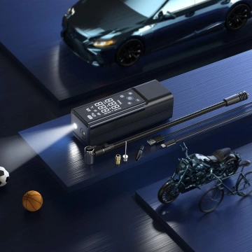 HOCO Tragbarer kabelloser Luftkompressor/Luftkompressor 5000mAh ZP7 Schwarz