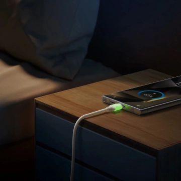 Kabel Joyroom S-A53 3A USB-A – USB-C 1,2m Beżowy Fluorescencyjny