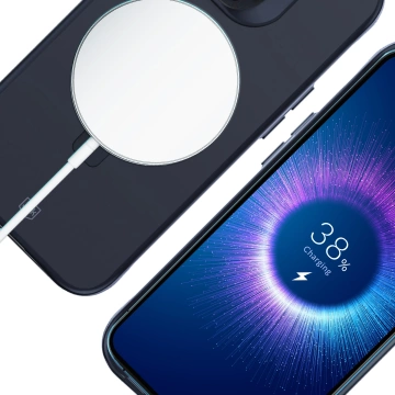 Etui für Apple iPhone 15 Pro Max 3mk Smoke Case Mag