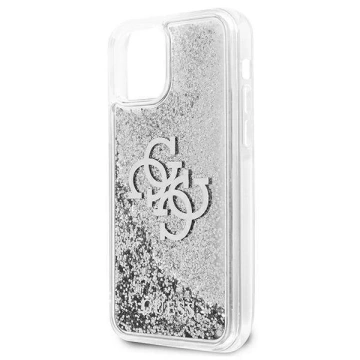 Guess GUHCP12LLG4GSI iPhone 12 Pro Max 6,7" srebrny/silver Hardcase 4G Big Liquid Glitter