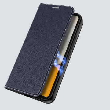 Dux Ducis Skin X2 Hülle Samsung Galaxy A34 5G Flip Case Wallet Stand blau