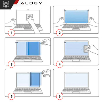 Matte Displayschutzfolie für MacBook Pro 16 2023 2021 Alogy Displayschutzfolie