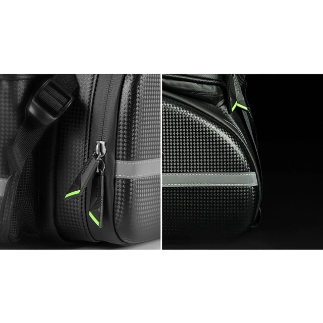 Torba rowerowa Rockbros A6-6 na bagażnik 35 l z rozkładanymi kieszeniami - czarna