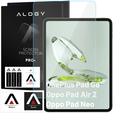 Glashülle für OnePlus Pad Go/Oppo Pad Air 2/Oppo Pad Neo 11,4 Zoll Tablet-Hülle Alogy Book Schwarz Stylus Free