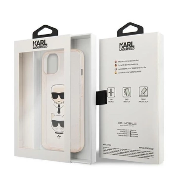 Karl Lagerfeld KLHCP13SKCTUGLGO iPhone 13 mini 5,4" złoty/gold Hardcase Glitter Karl`s