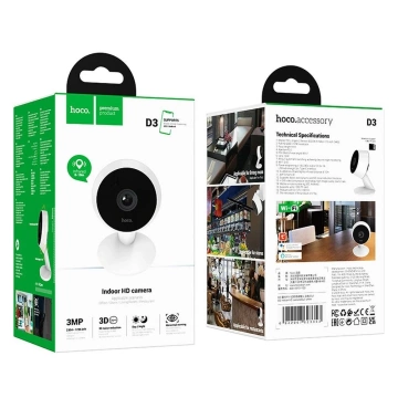 HOCO Full HD Indoor Kamera D3 Weiß mit Nachtsicht und Zwei-Wege-Sprache