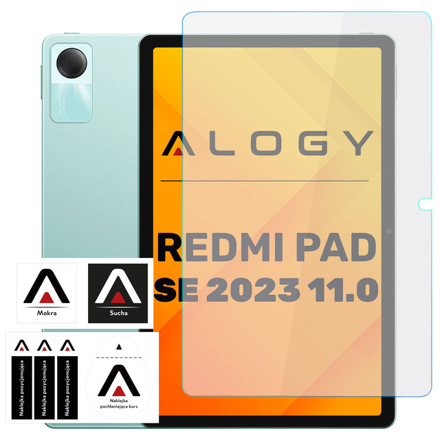 Szkło hartowane do Xiaomi Redmi Pad SE 11.0” 2023 na tablet ekran Alogy Screen Protector Pro+ 9H