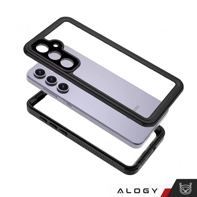 Etui Wodoodporne Alogy HydroArmor™ IP68 Case z przezroczystym tyłem Pancerna obudowa 360 do Samsung Galaxy S24 FE