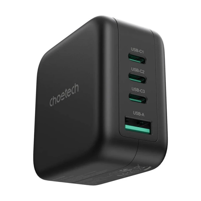 Ładowarka Sieciowa Choetech PD6055 GaN 70W USB-C USB-A z Przejściówkami