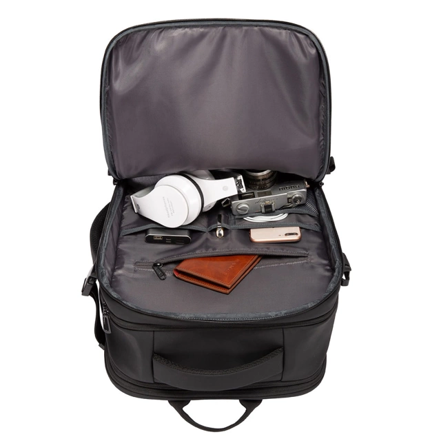 Plecak wodoodporny Bange na laptopa 17" miejski podróżny 52x32x28 cm rozszerzany do pracy samolotu męski damski Czarny