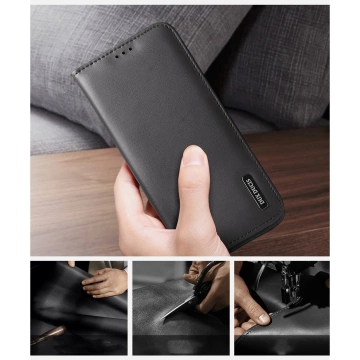 Dux Ducis Hivo Samsung Galaxy S25 Edge Hülle mit RFID-Schutz Flip