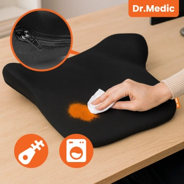 DR.MEDIC ErgoDrive™ Ergonomisches Lendenkissen für Autos, Fahrer, Beifahrer, Bürostühle, Gaming-Stühle und Sitze