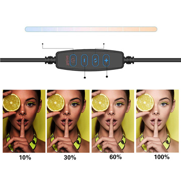 Lampa pierścieniowa LED Ring Lamp 16cm mini Stojak Statyw Tripod Oświetlenie do zdjęć makijażu Selfie