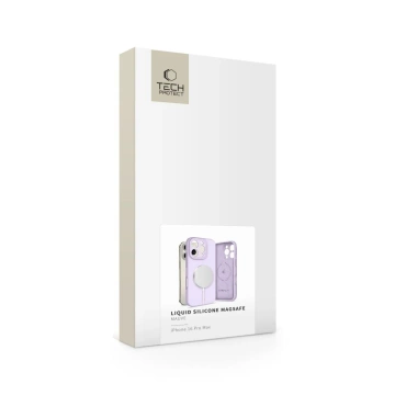 Etui Tech-Protect Flüssigsilikon MagSafe iPhone 16 Pro Max Mauve
