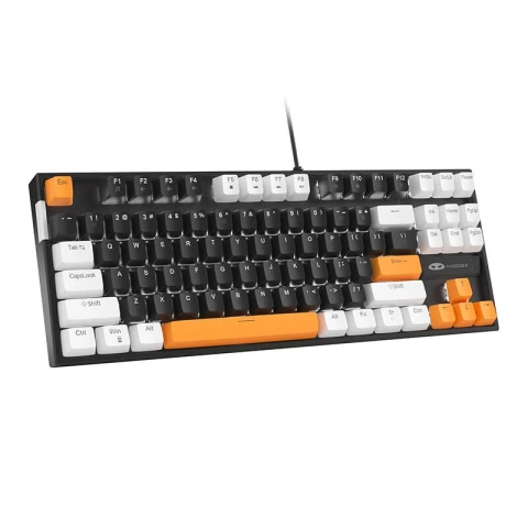MageGee MK-STAR mechanische Gaming-Tastatur Schwarz und Weiß