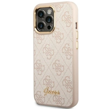 Etui Guess GUHCP14XHG4SHP für Apple iPhone 14 Pro Max 6,7" różowy/pink Hard Case 4G Vintage Gold Logo