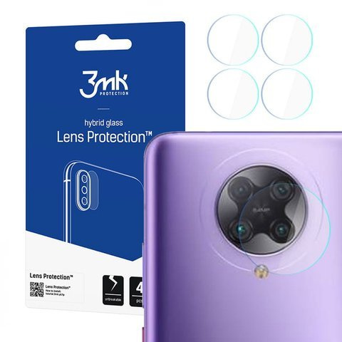 Szkło x4 na kamerę obiektyw 3mk Lens Protection do Xiaomi Poco F2 Pro