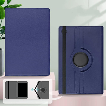 Etui do Samsung Galaxy Tab  A11+ / A9+ Plus 2023 11" (X210/X215/X216) obrotowe pokrowiec obudowa z klapką na tablet Case Alogy Granatowe