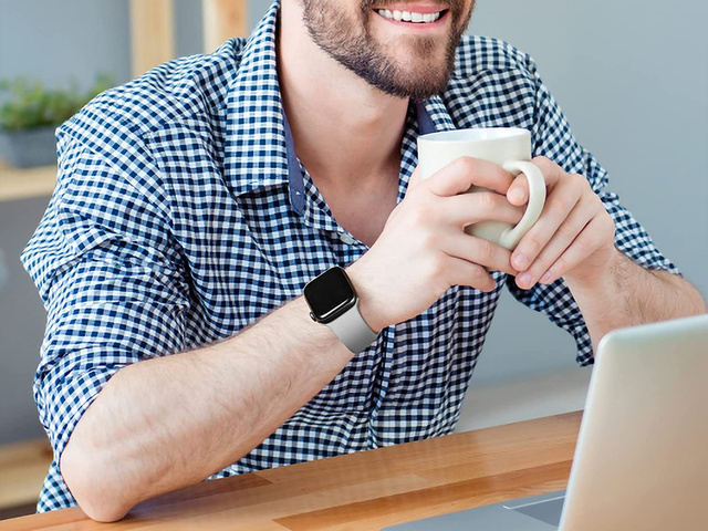 Sportowy pasek Alogy gumowy do Apple Watch 42/44/45/49mm Szary