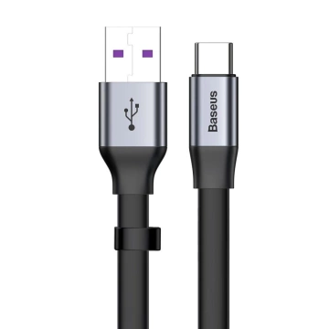 BASEUS SC5A/QC3.0 TYP-C KABEL 23CM GRAU