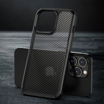 Alogy Techsuit CarbonFuse Schutzhülle für Apple iPhone 14 Pro Max Schwarz
