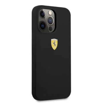 Ferrari iPhone 13 Pro Max 6.7" Hülle schwarz/schwarz Hardcase Silikon MagSafe