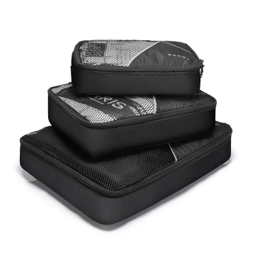 Bange Wasserdichter Rucksack für Laptops bis 17 Zoll, 47 x 29 x 17 cm, für Stadtreisen, Arbeit und Flugreisen, für Damen und Herren, mit 3 Fächern, Schwarz