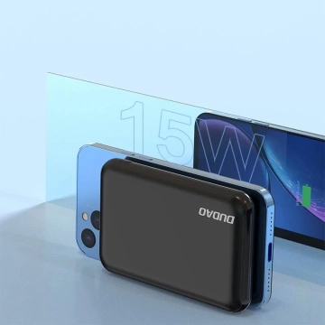 Dudao TGK1 powerbank z ładowarką bezprzewodową 15W 10000mAh granatowy (TGK1-dark blue)