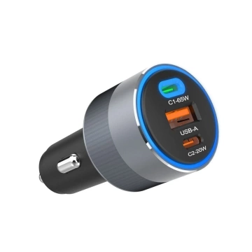 Forcell Autoladegerät 85W 2xUSB-C USB-A Schnellladung