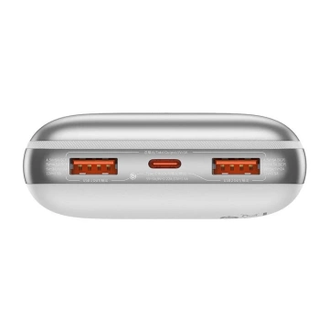 Baseus Bipow Pro Powerbank 20000mAh, 2xUSB, USB-C, 22,5W (weiß)
