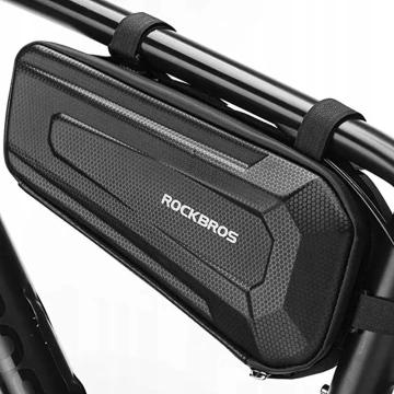 Rockbros B67 Fahrrad-Rahmentasche, 2,5 l, wasserdicht, Schwarz