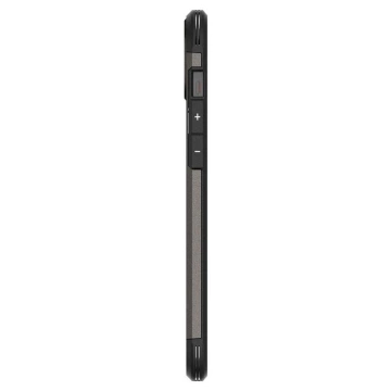Spigen Tough Armor MagSafe-Hülle mit Ständer für iPhone 15 Plus – Metallic-Grau