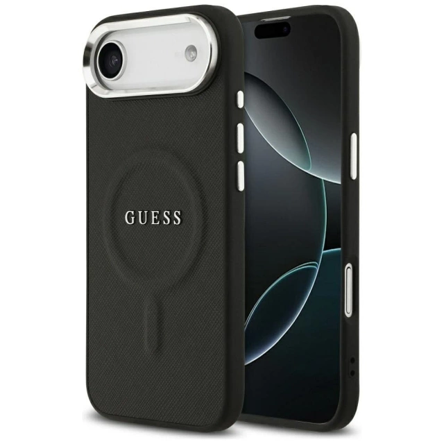 Etui Guess Classic Logo MagSafe na iPhone 17 Air - Czarny