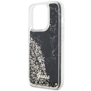 Etui Guess GUHCP14LLCSGSGK für iPhone 14 Pro 6,1" Hardcase Liquid Glitter Marble