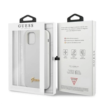 Ratet mal, GUHCP12SLSLMGWH iPhone 12 mini 5,4" biały/white Hardcase Metal Logo Script