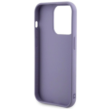 Etui Guess GUHCP15XPSFDGSU für iPhone 15 Pro Max 6,7" fioletowy/lila Hardcase Pailletten Script Metal