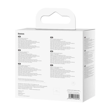 Baseus GaN5 Pro Wandladegerät, USB-C USB, 100-W-Kabel (schwarz)