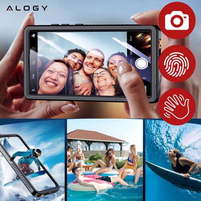 Etui do Samsung Galaxy S24 Ultra Pancerne wodoodporne IP68 360 Armor Case Alogy czarne