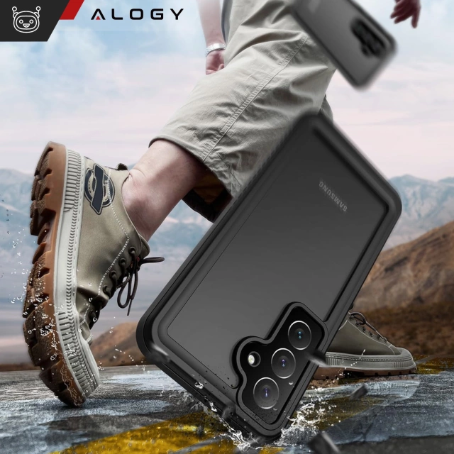 Etui Wodoodporne do Samsung Galaxy S25 Plus Alogy HydroArmor™ IP68 Case z przezroczystym tyłem Pancerna obudowa 360