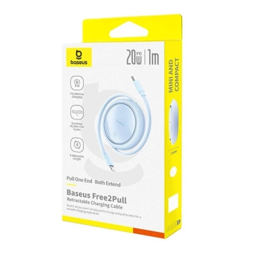 Baseus Free2Pull USB-C auf iP 20 W 1 m USB-Kabel (Blau)