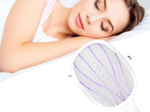 6 LED UV Alogy Insektenvernichter Lampe, Tragbare Insektenfalle, Insekten Weiß