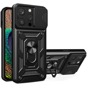 Alogy Camshield Stand Ring Case mit Kameraabdeckung für Apple iPhone 14 Pro Glass