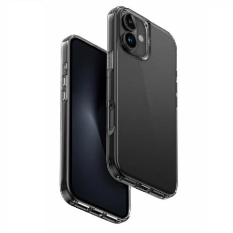 Etui do iPhone 16 Plus UNIQ Air Fender Smoke Black Szare