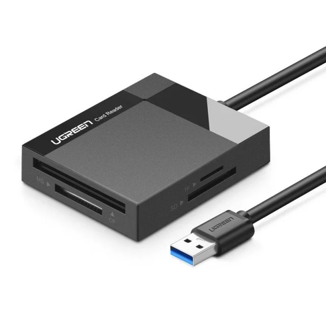 UGREEN USB 3.0 SD / Micro SD / CF / MS Speicherkartenleser schwarz (30231)