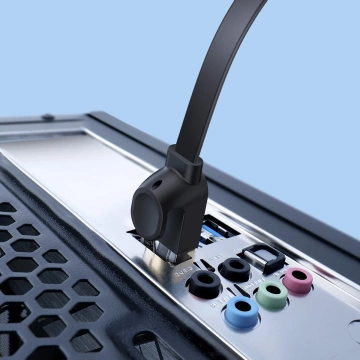 Baseus Speed ​​Six Netzwerkkabel RJ45 1000Mbps 1,5m schwarz (WKJS000001)