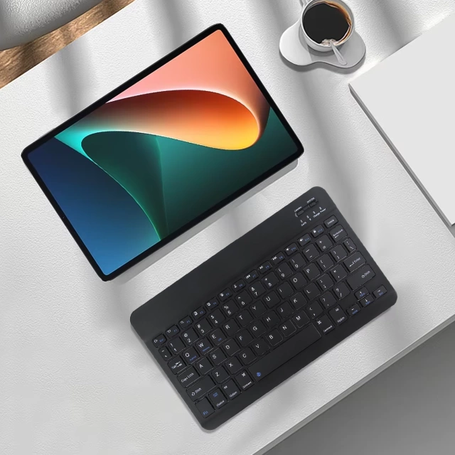 Uniwersalna Klawiatura Bezprzewodowa Bluetooth 10" Windows Android iOS Czarna